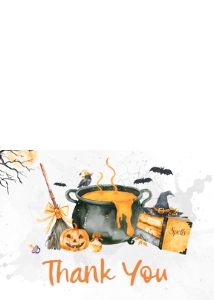 1148 Baby is Brewing Halloween Baby Shower Thank You Card A: 1148 Baby is Brewing Halloween Baby Shower Mega Bundle
