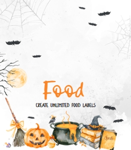 1148 Baby is Brewing Halloween Baby Shower Food Label A: 1148 Baby is Brewing Halloween Baby Shower Mega Bundle