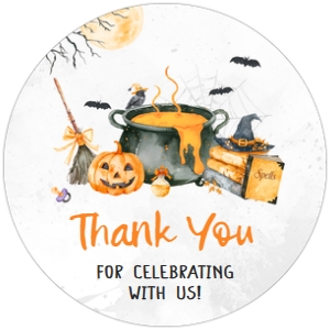 1148 Baby is Brewing Halloween Baby Shower Round Favor Tags A: 1148 Baby is Brewing Halloween Baby Shower Mega Bundle