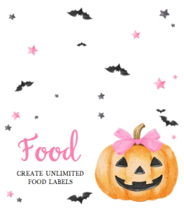1125 Pink Minimalist A Little Boo Baby Shower Food Label B: 1125 Pink Minimalist A Little Boo Baby Shower Mega Bundle