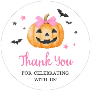 1125 Pink Minimalist A Little Boo Baby Shower Round Favor Tag B: 1125 Pink Minimalist A Little Boo Baby Shower Mega Bundle