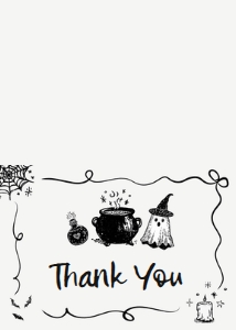 1152 Whimsical A Baby Is Brewing Halloween Baby Shower Thank You Card A: 1152 Whimsical A Baby Is Brewing Halloween Baby Shower Mega Bundle