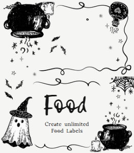 1152 Whimsical A Baby Is Brewing Halloween Baby Shower Food Label A: 1152 Whimsical A Baby Is Brewing Halloween Baby Shower Mega Bundle