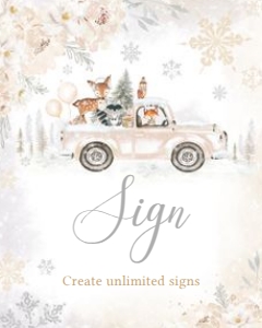 533 White Winter Woodland Truck Baby Shower Custom Sign: 533 White Winter Woodland Truck Baby Shower Mega Bundle