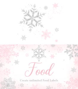 536 Pink Silver Little Snowflake Baby Shower Food Label: 536 Pink Silver Little Snowflake Baby Shower Mega Bundle