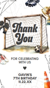 120BD Soccer Birthday Favor Tag with Line C: 120BD Soccer Birthday Favor Tag