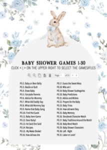 1026 Boy Some Bunny Baby Shower Games Bundle 2 A: 1026 Boy Some Bunny Baby Shower Games Bundle