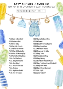 1076 Ready to Pop Baby Shower Games Bundle 2 A: 1076 Ready to Pop Baby Shower Games