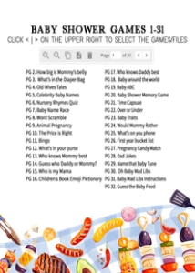 1052 BBQ Baby Shower Games Bundle 1 A: 1052 BBQ Baby Shower Games