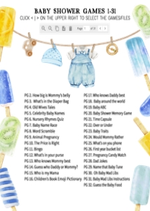 1076 Ready to Pop Baby Shower Games Bundle 1 A: 1076 Ready to Pop Baby Shower Games