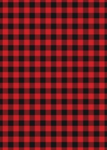 Little Buck Baby Shower Invitation- Backside: Little Buck Baby Shower Invitation Buffalo Plaid