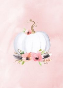 Pumpkin Baby Shower Invitation Back: Pumpkin Baby Shower Invitation Collection Boho