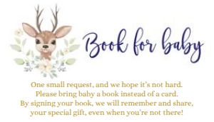 Little Buck Book Request Card design preview