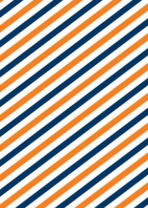 Graduation Invitation Back Navy Orange: Graduation Invitation Navy Orange