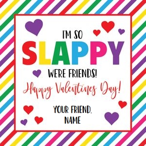 Valentines Slap Bracelet Tag: Valentines Slap Bracelet Tag