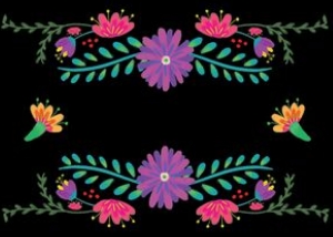 Fiesta Birthday Invitation Photo Backside Blk: Fiesta Birthday Invitation Photo Blk