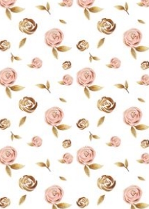 Floral Navy Gold Blush 40th Invitation design preview