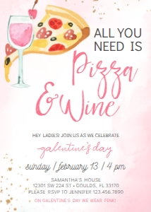 Galentine's Day Invite design preview