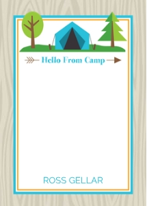 Camp Notecards Blue: Camp Notecards Blue