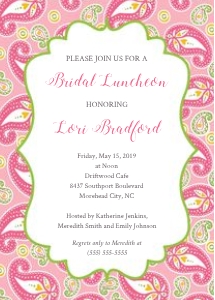 Paisley Shower Invitation: Paisley Shower Invitation