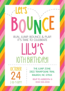 Bounce Invitation design preview