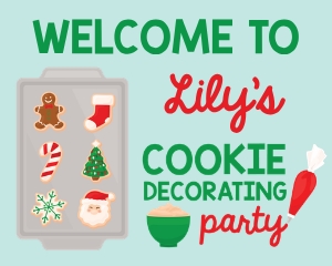 Cookie Decorating Party Welcome Sign design preview
