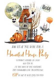 Haunted House Party Invitation: Haunted House Party Invitation