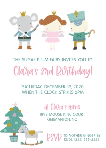Nutcracker Birthday Invitation_1 design preview