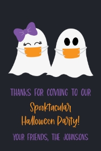 Ghosts with Masks_Favor Tag design preview