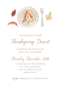 Thanksgiving Dessert_Invitation design preview