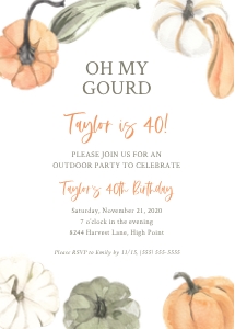 Oh My Gourd_Birthday Party_Invitation design preview