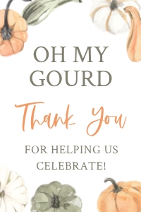 Oh My Gourd Favor Tag design preview