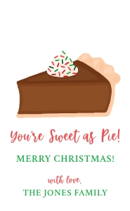 Sweet as Pie Gift Tag_Christmas design preview