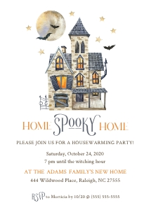 Haunted House Warming Party Invitation (2021) design preview