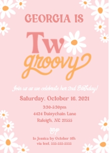 Two Groovy_v2_Invitation design preview
