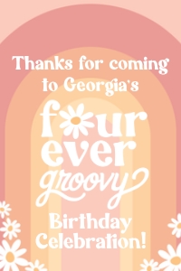 Four Ever Groovy_Favor Tag: Four Ever Groovy_Favor Tag