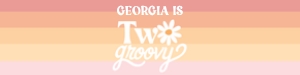 Two Groovy Water Bottle Label_Rainbow design preview