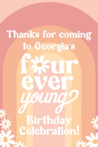 Four Ever Young_Favor Tag design preview