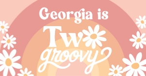Two Groovy FB Cover (Rainbow) design preview