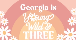 Young Wild & 3 Groovy FB Cover (Rainbow) design preview