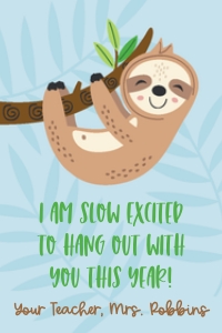 Back to School Sloth Tag_TEACHER design preview