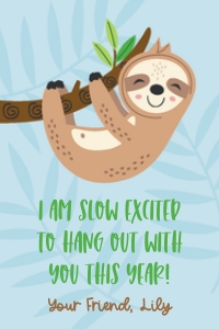 Back to School Sloth Tag design preview