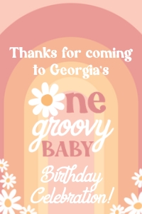 One Groovy Baby_Rainbow_Favor Tags: One Groovy Baby_Rainbow_Favor Tags
