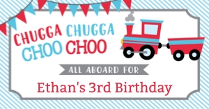 Chugga Choo Choo FB Cover design preview