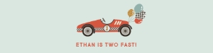 Race Car Birthday Water Bottle Label design preview