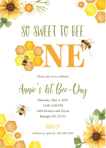 1st Bee Day Invitation_V2 design preview