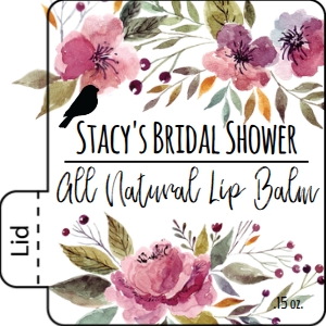 Lip Balm Watercolor Floral design preview