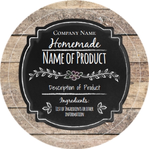 Round Label Chalkboard Farmhouse design preview