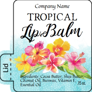 Lip Balm Tropical design preview