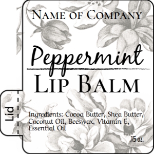 Lip Balm Engraved Flowers design preview